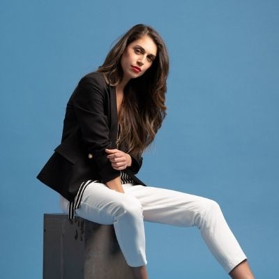 Giacca donna nera doppiopetto tessuto tecnico stretch